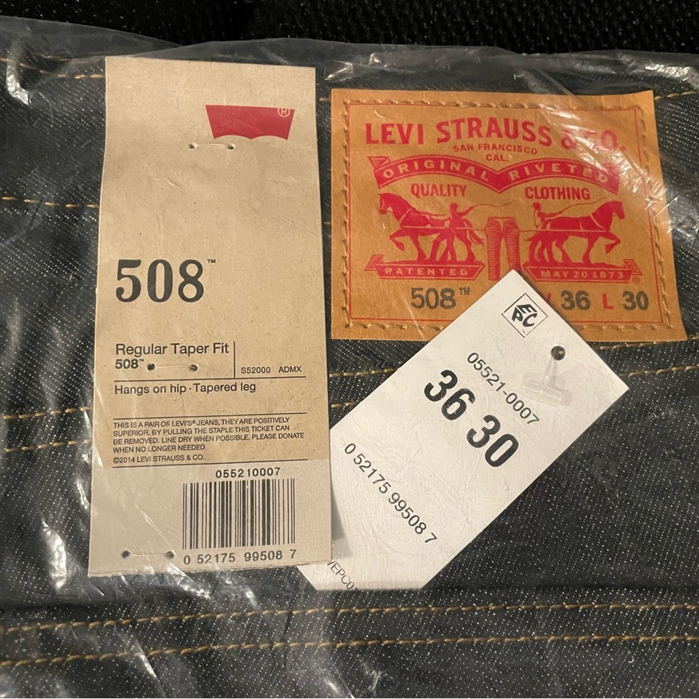 Levi’s Men’s 508 Regular Taper Fit Jeans - 36x30